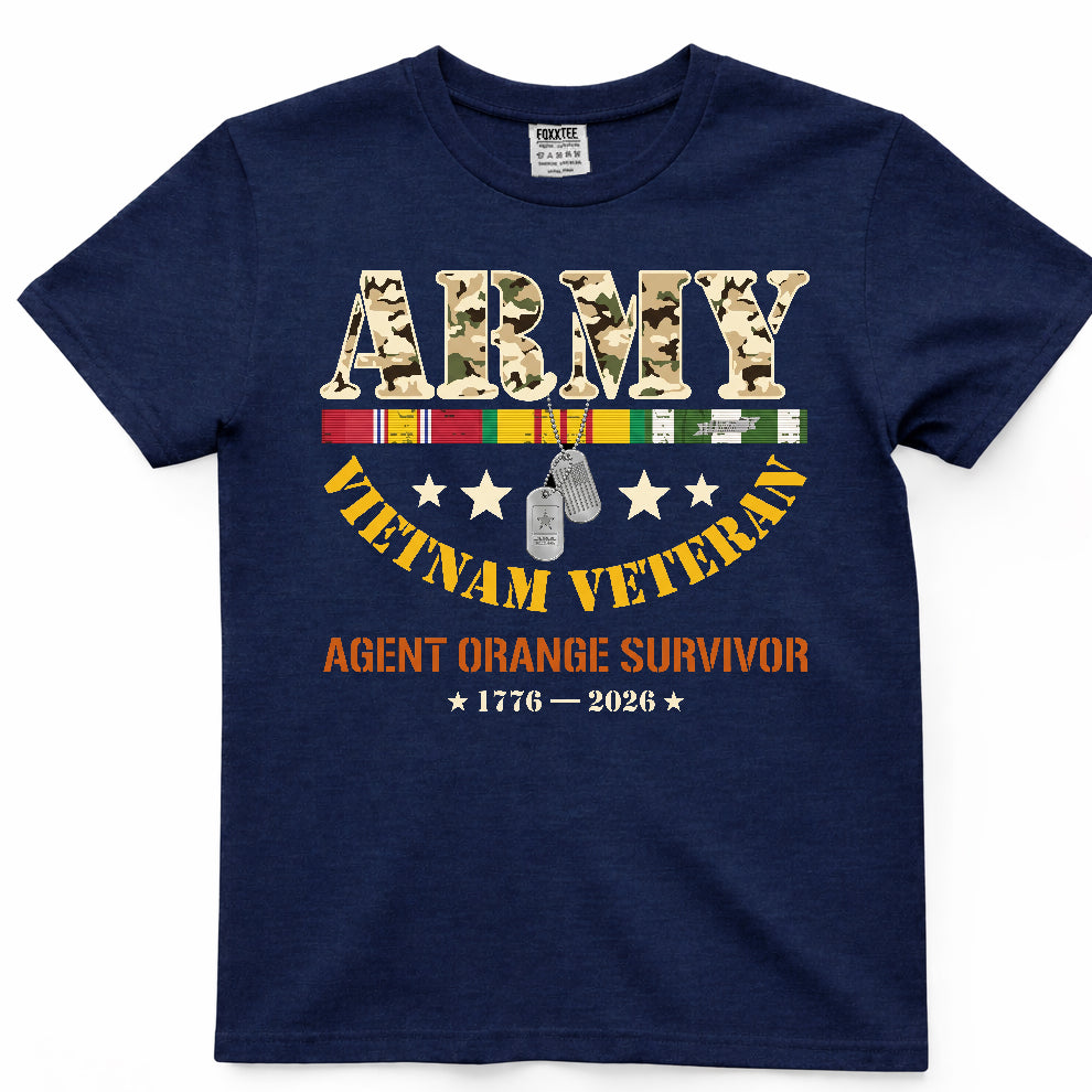 Army Vietnam Veteran Agent Orange Survivor Tee – view 3