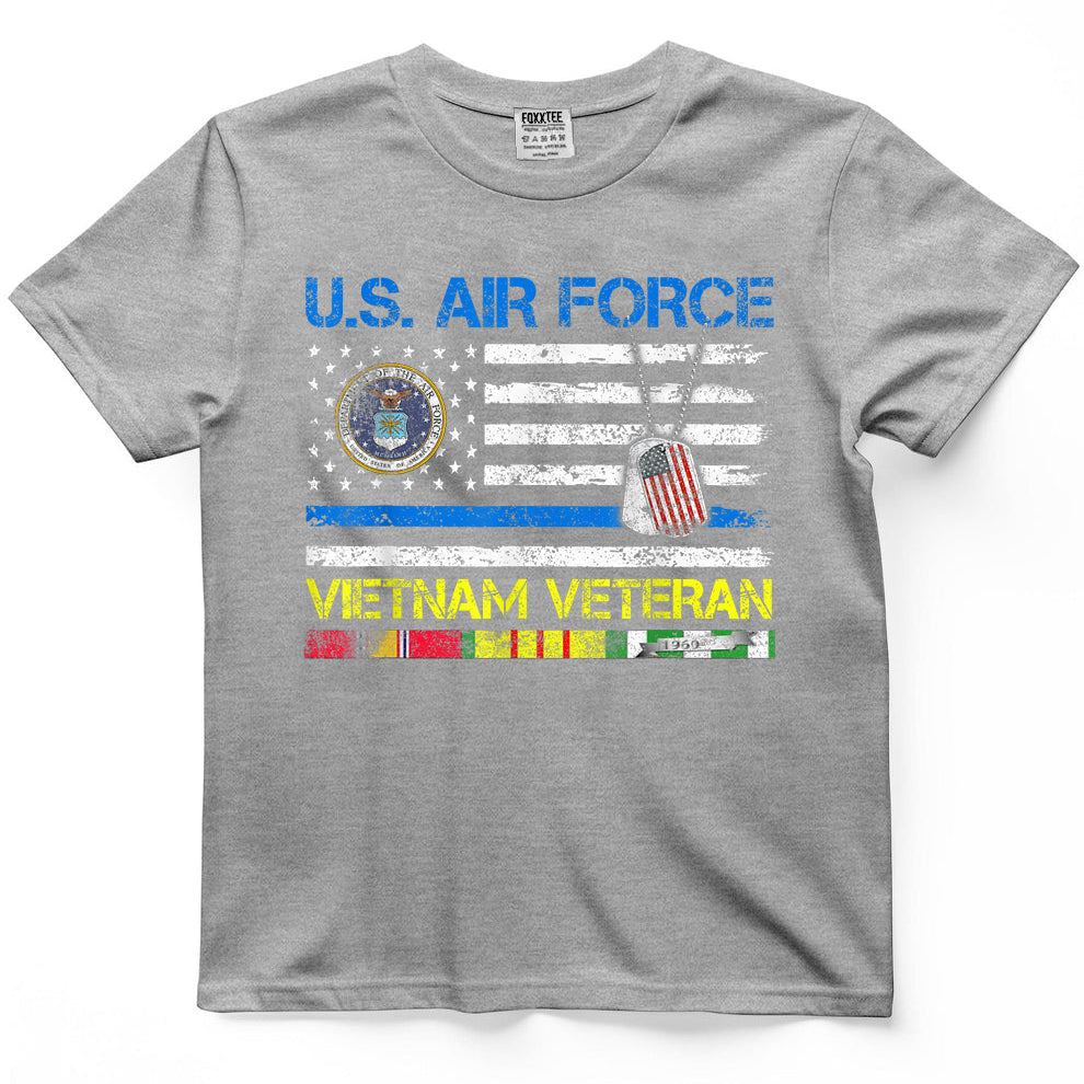 Air Force Vietnam Veteran Vintage Flag Tee – view 5