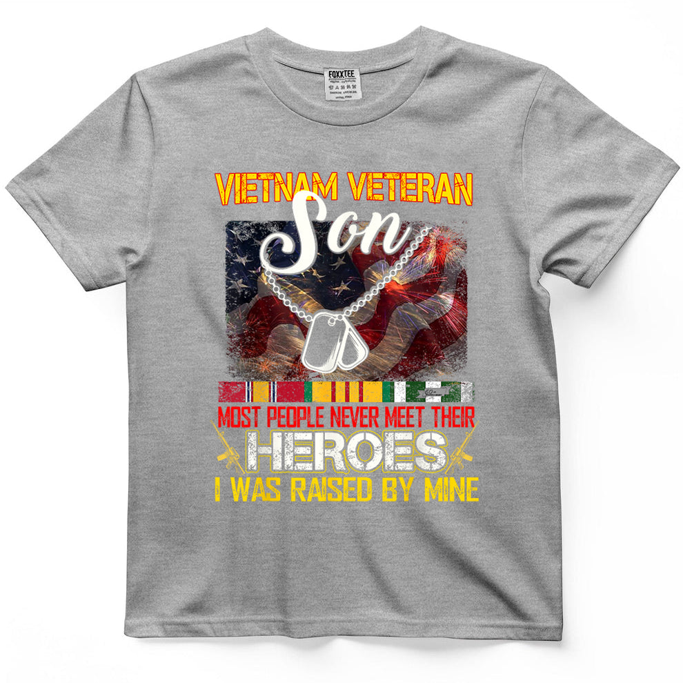 Proud Son Of A Vietnam Veteran, My Dad Is A Hero Tee – view 5