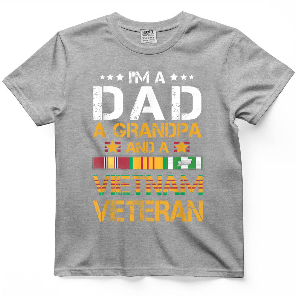 I'm A Dad, Grandpa & Army Vietnam Veteran Tee – view 5