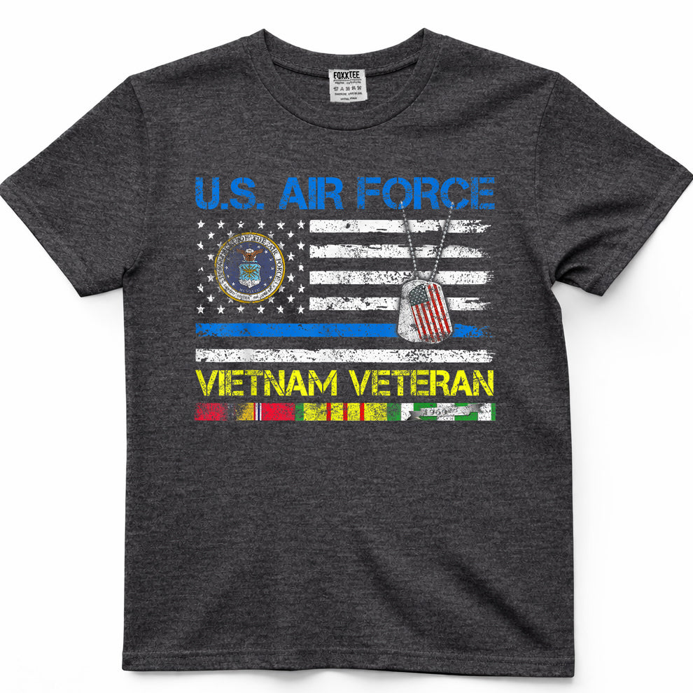 Air Force Vietnam Veteran Vintage Flag Tee – view 4