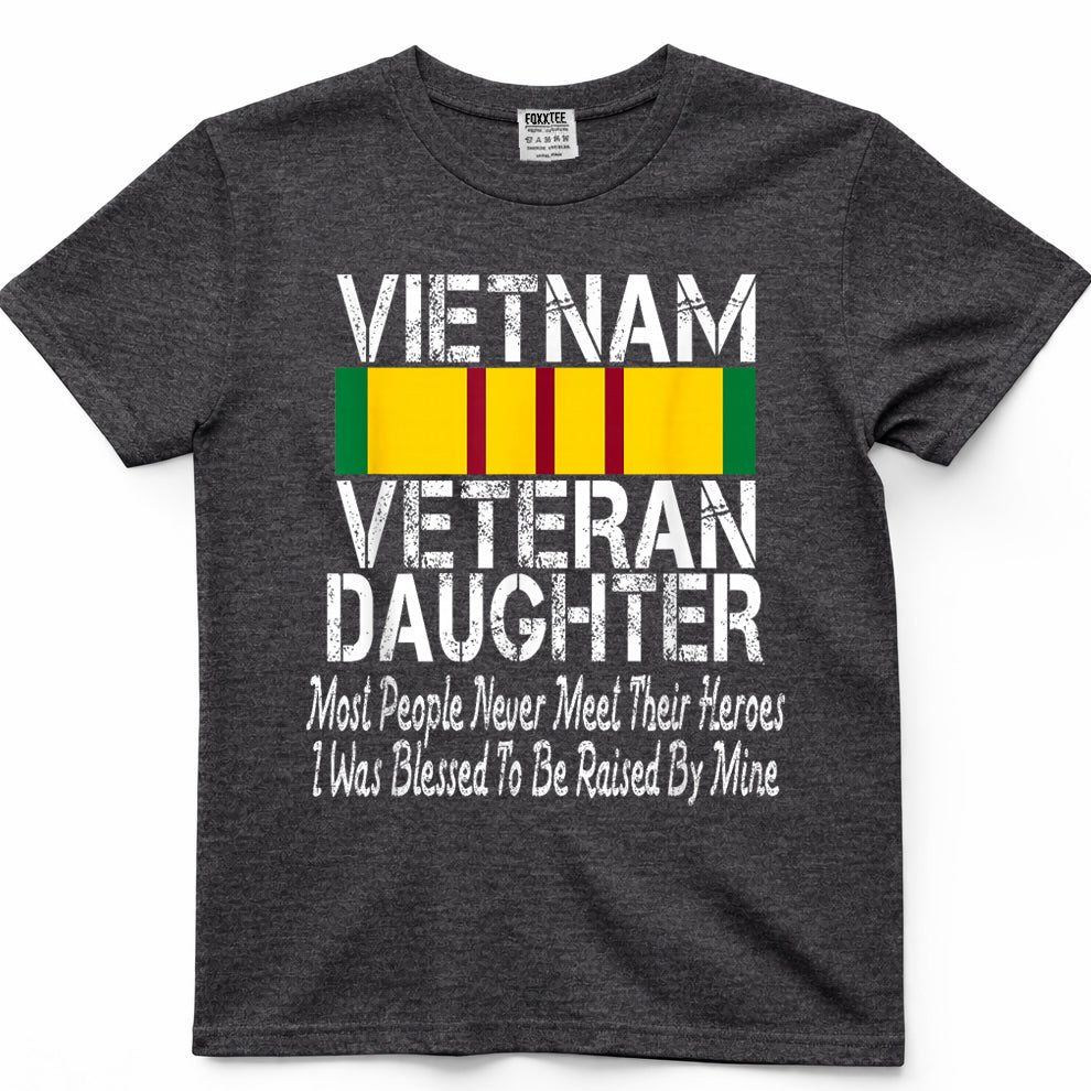 Vietnam Veteran's Daughter, Raised By My Hero Tee – view 4
