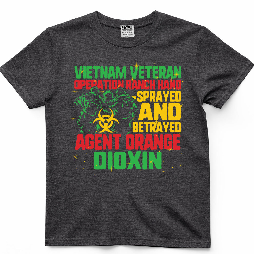 Vietnam Veteran And Agent Orange Survivor Veterans Day Tee – view 4