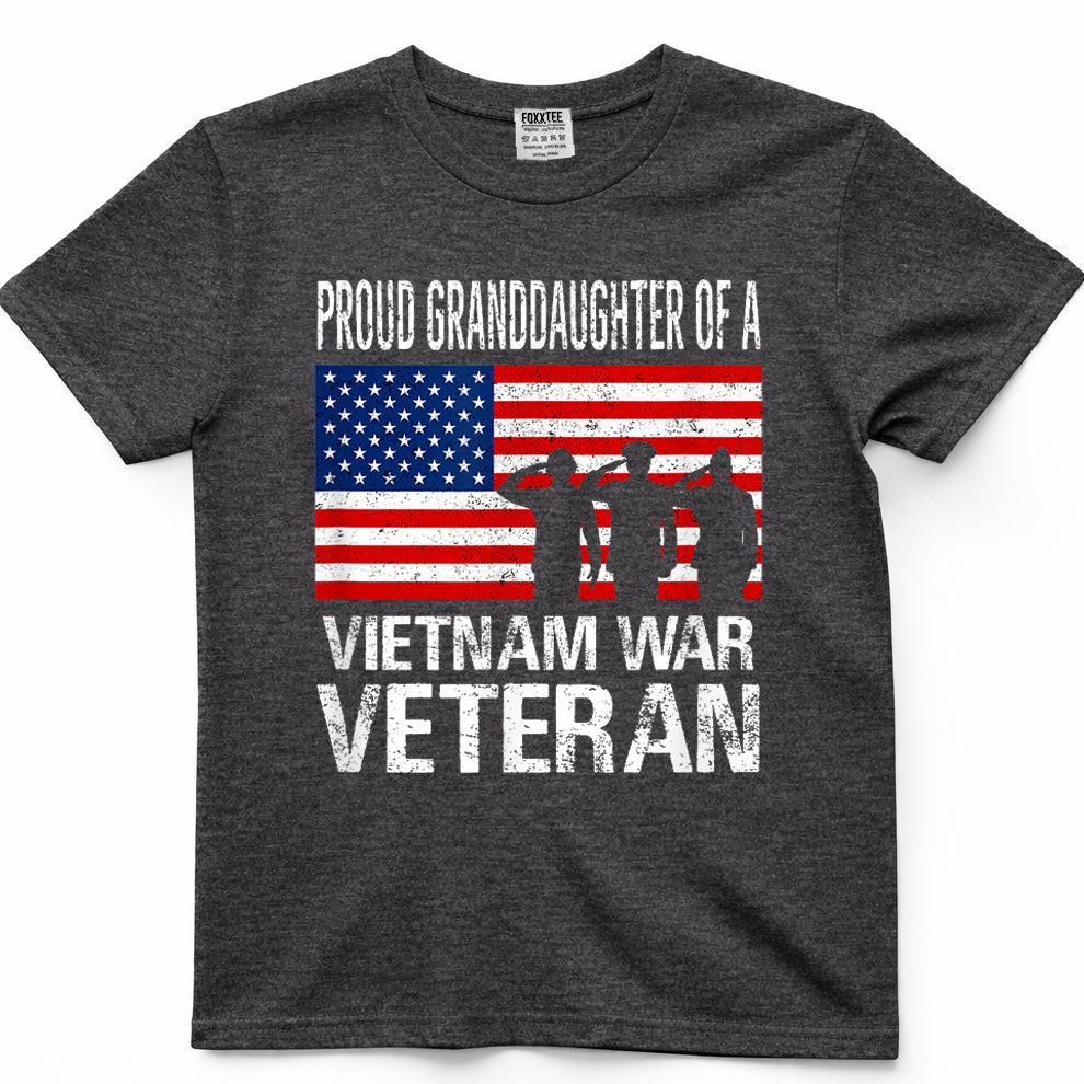 Proud Granddaughter Of A Vietnam War Veteran Tee – view 4