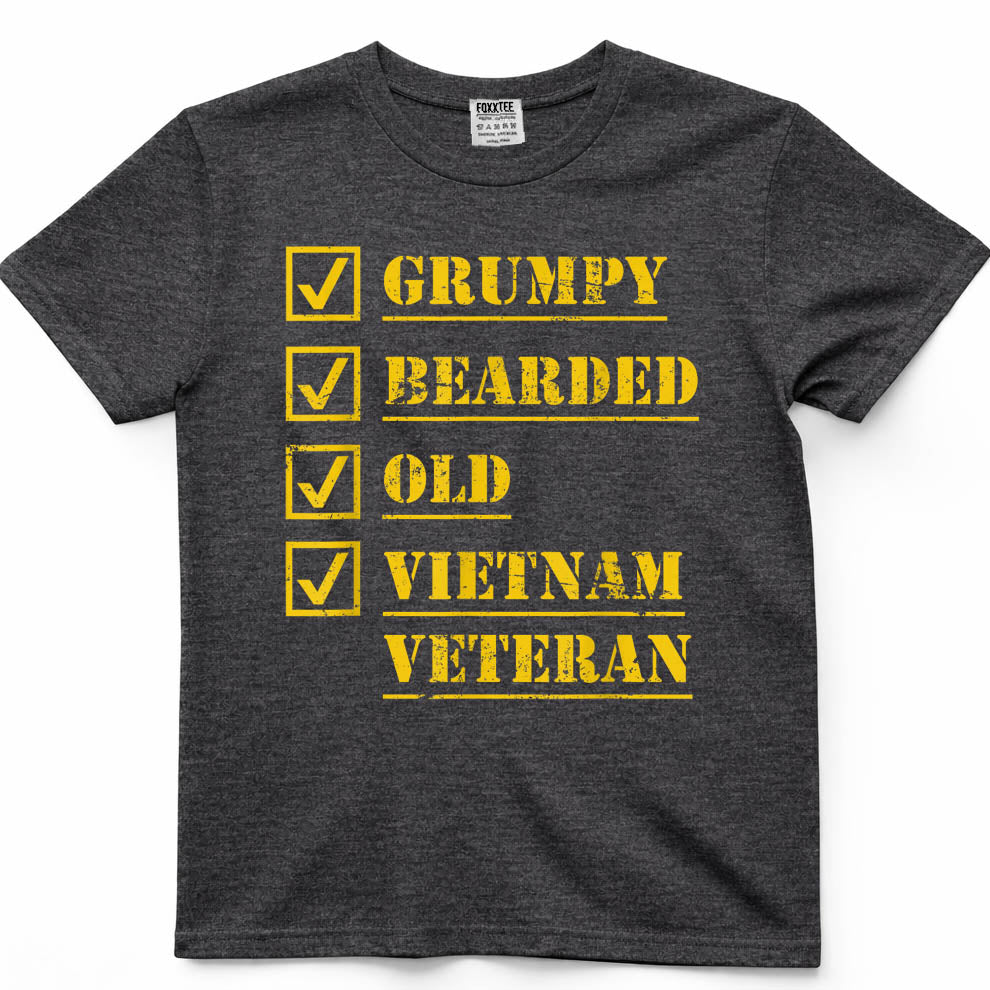 Grumpy Bearded Vietnam Veteran Tee – view 4
