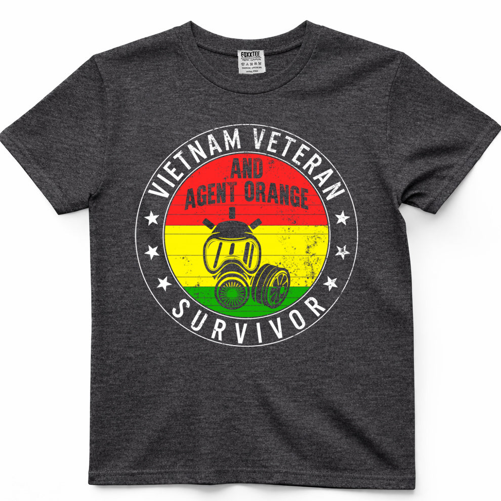 Vietnam Veteran & Agent Orange Survivor Veterans Day Shirt – view 4