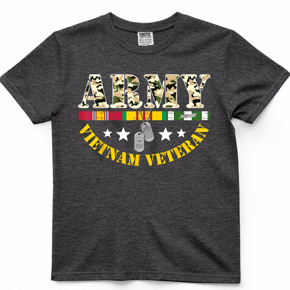Army Vietnam Veteran USA Flag Tee – view 4