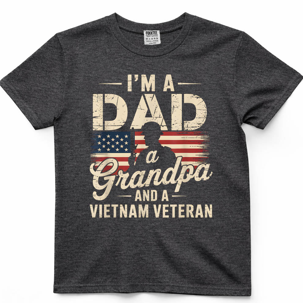 Dad, Grandpa, Vietnam Veteran Vintage Tee – view 4