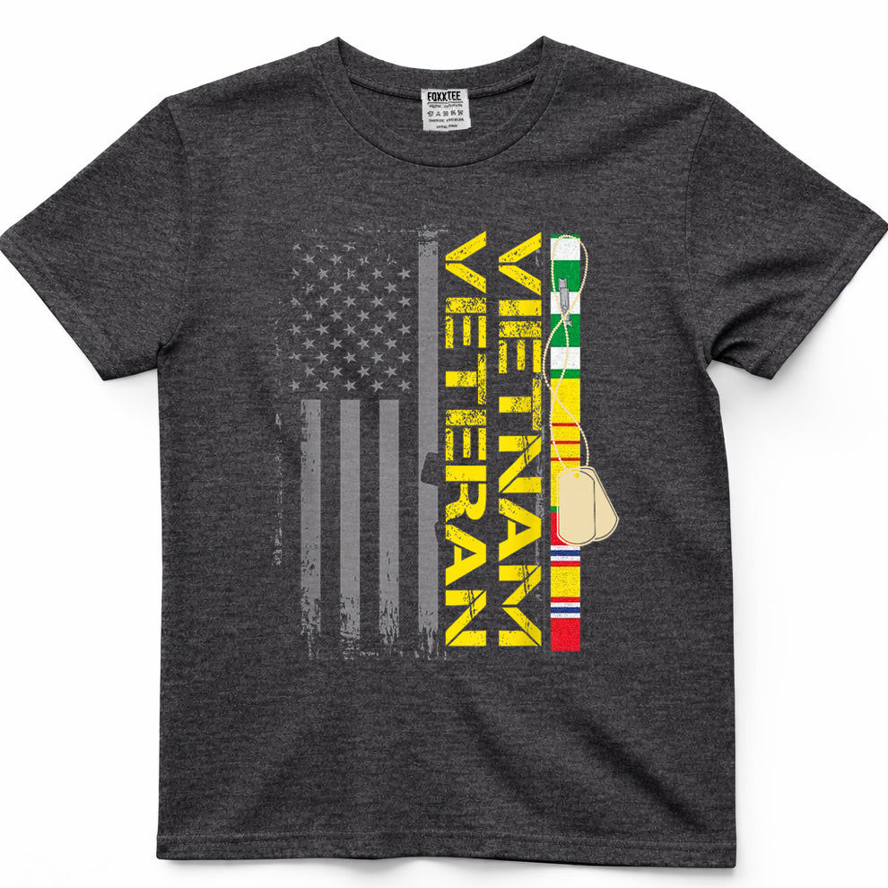 Vietnam War Vet US Flag Tee – view 4