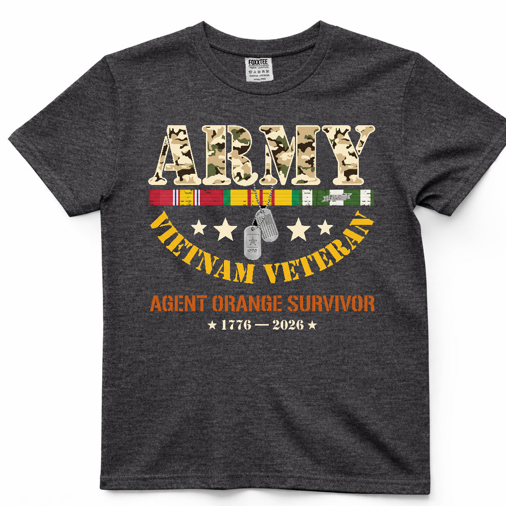 Army Vietnam Veteran Agent Orange Survivor Tee – view 4