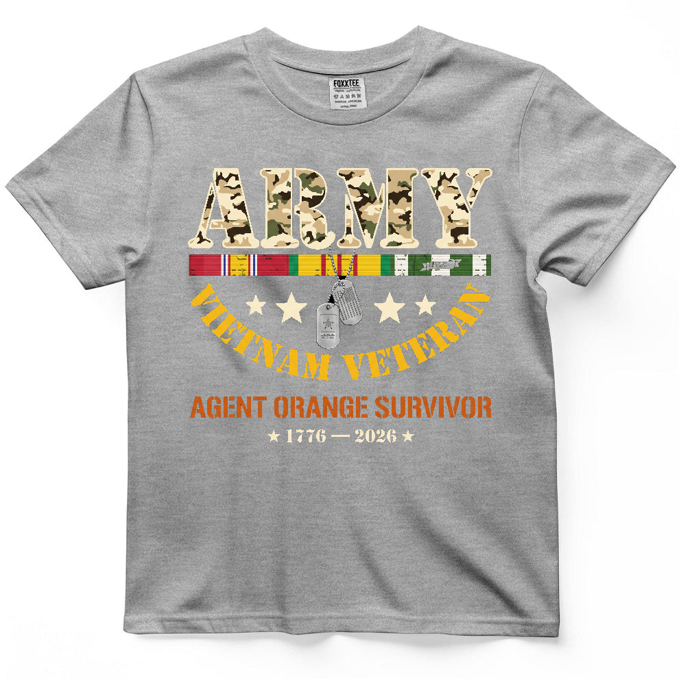 Army Vietnam Veteran Agent Orange Survivor Tee – view 5