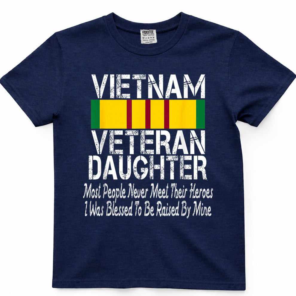 Vietnam Veteran's Daughter, Raised By My Hero Tee – view 3