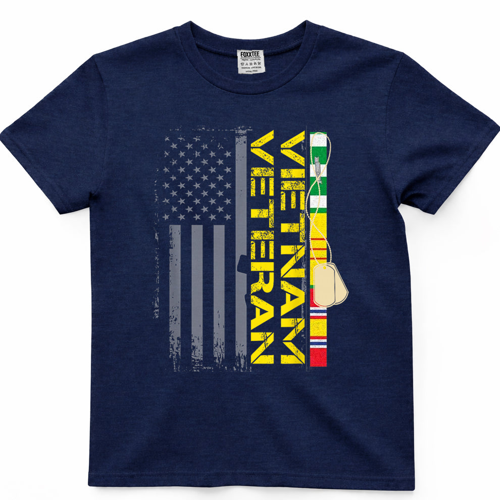 Vietnam War Vet US Flag Tee – view 3