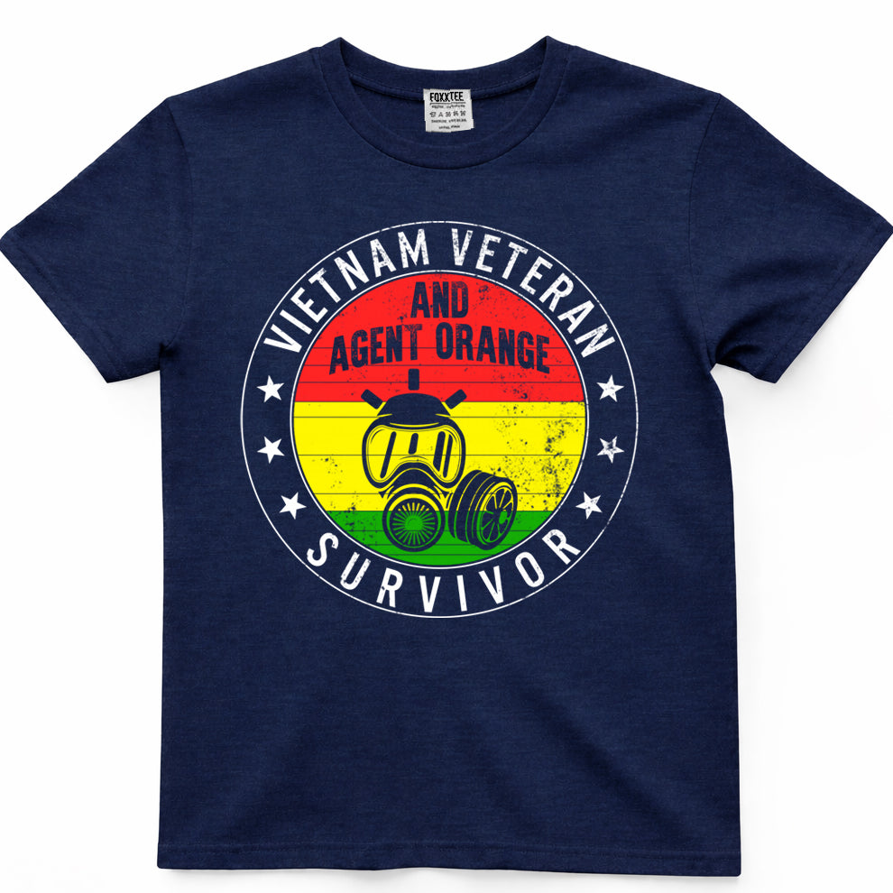 Vietnam Veteran & Agent Orange Survivor Veterans Day Shirt – view 3