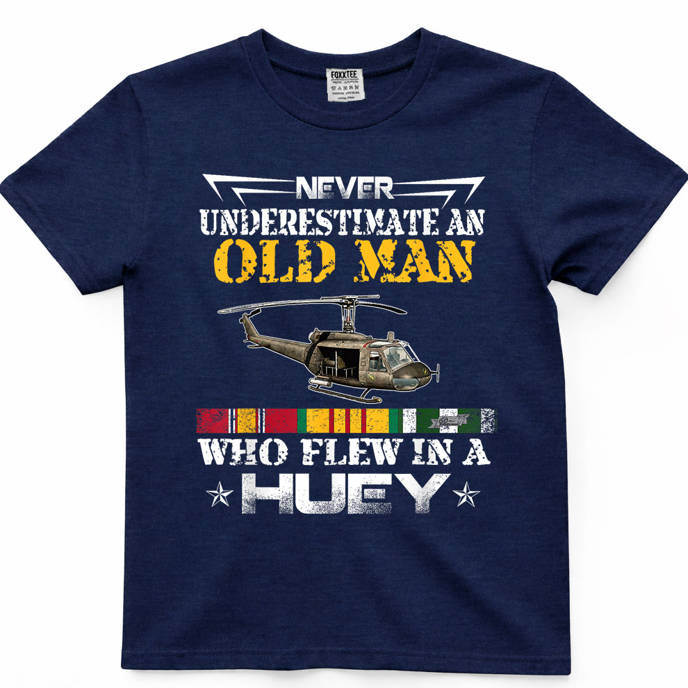 Vietnam Veteran UH-1 Helicopter Vintage Tee – view 3