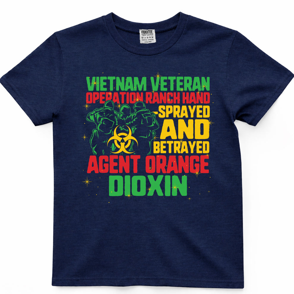 Vietnam Veteran And Agent Orange Survivor Veterans Day Tee – view 3