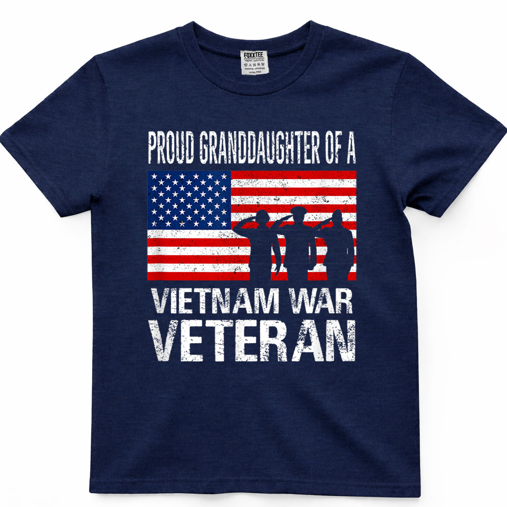 Proud Granddaughter Of A Vietnam War Veteran Tee – view 3