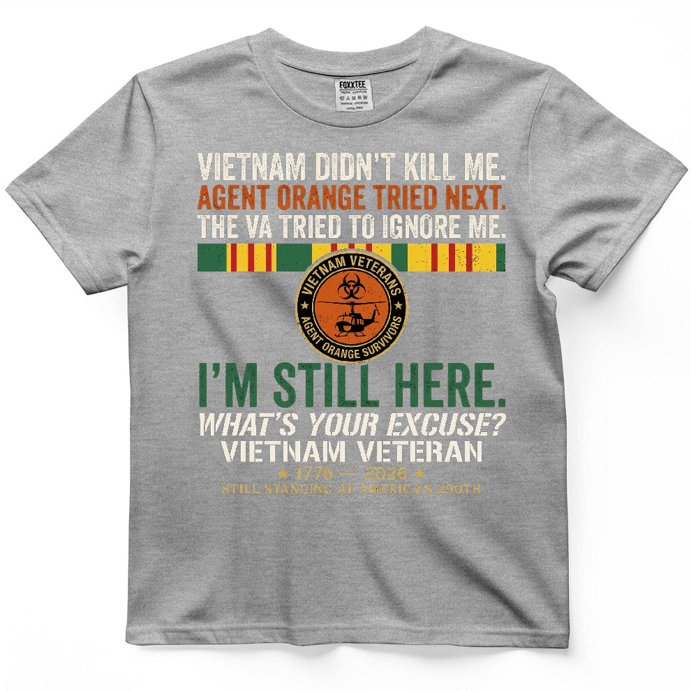 Vietnam Didn't Kill Me Veteran Tee – view 5