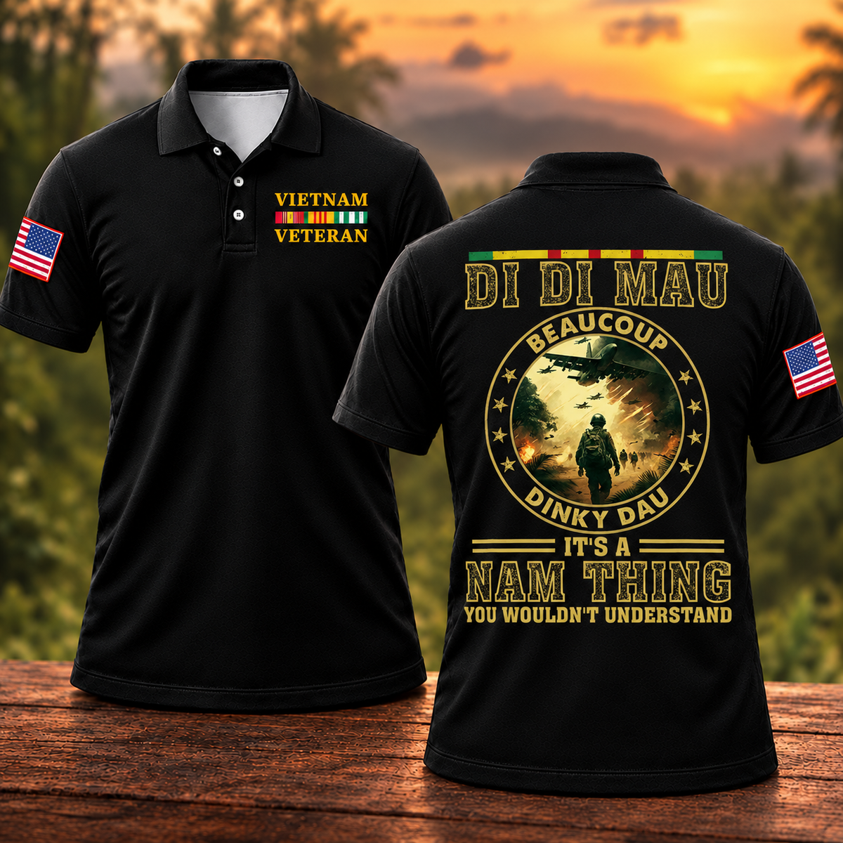Di Di Mau Beaucoup Dinky Dau It's A Nam Thing You Wouldn't Understand Polo Shirt