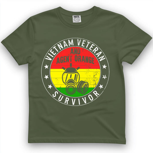 Vietnam Veteran & Agent Orange Survivor Veterans Day Shirt – view 2