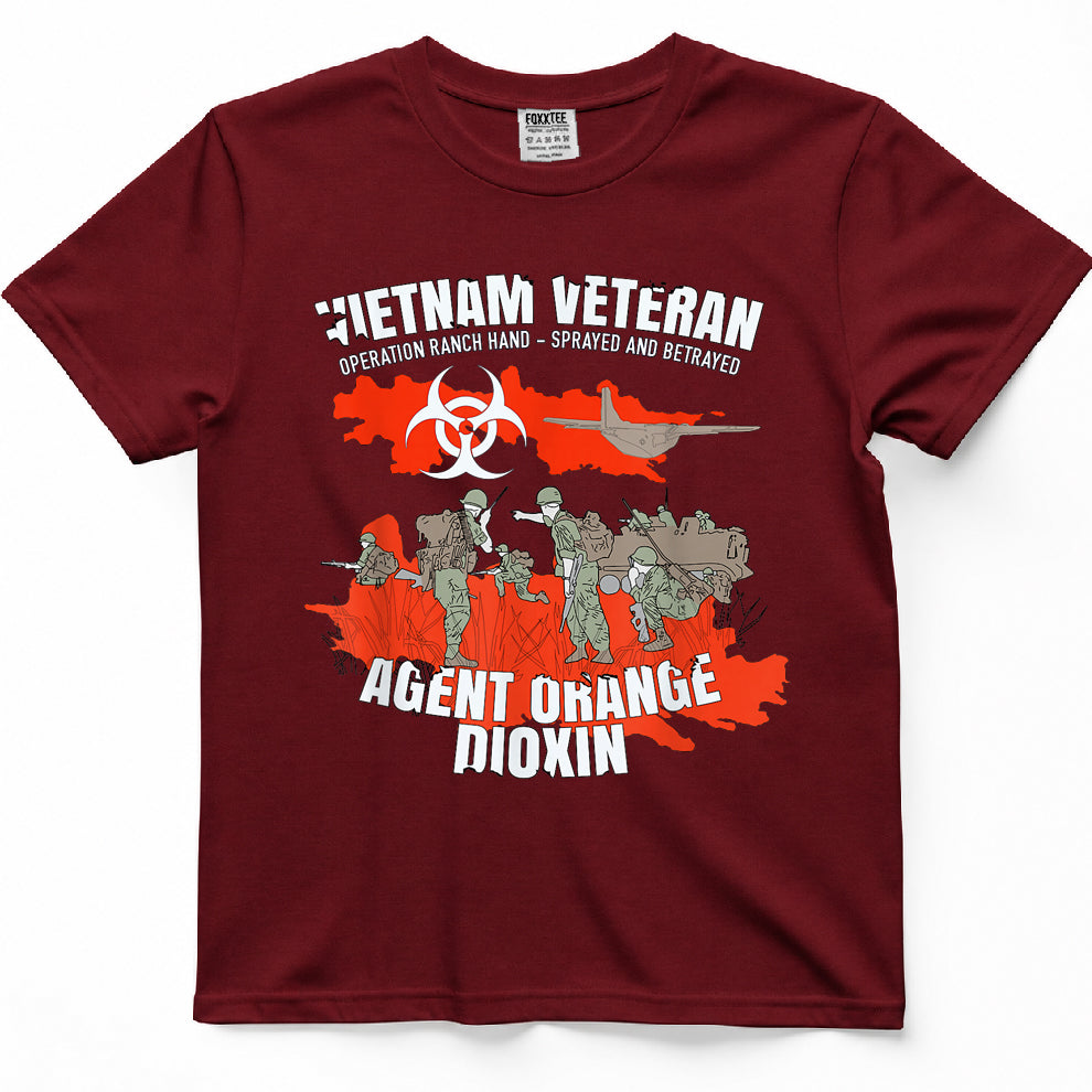Vietnam Veteran Agent Orange Sprayed And Betrayed Tee – view 6