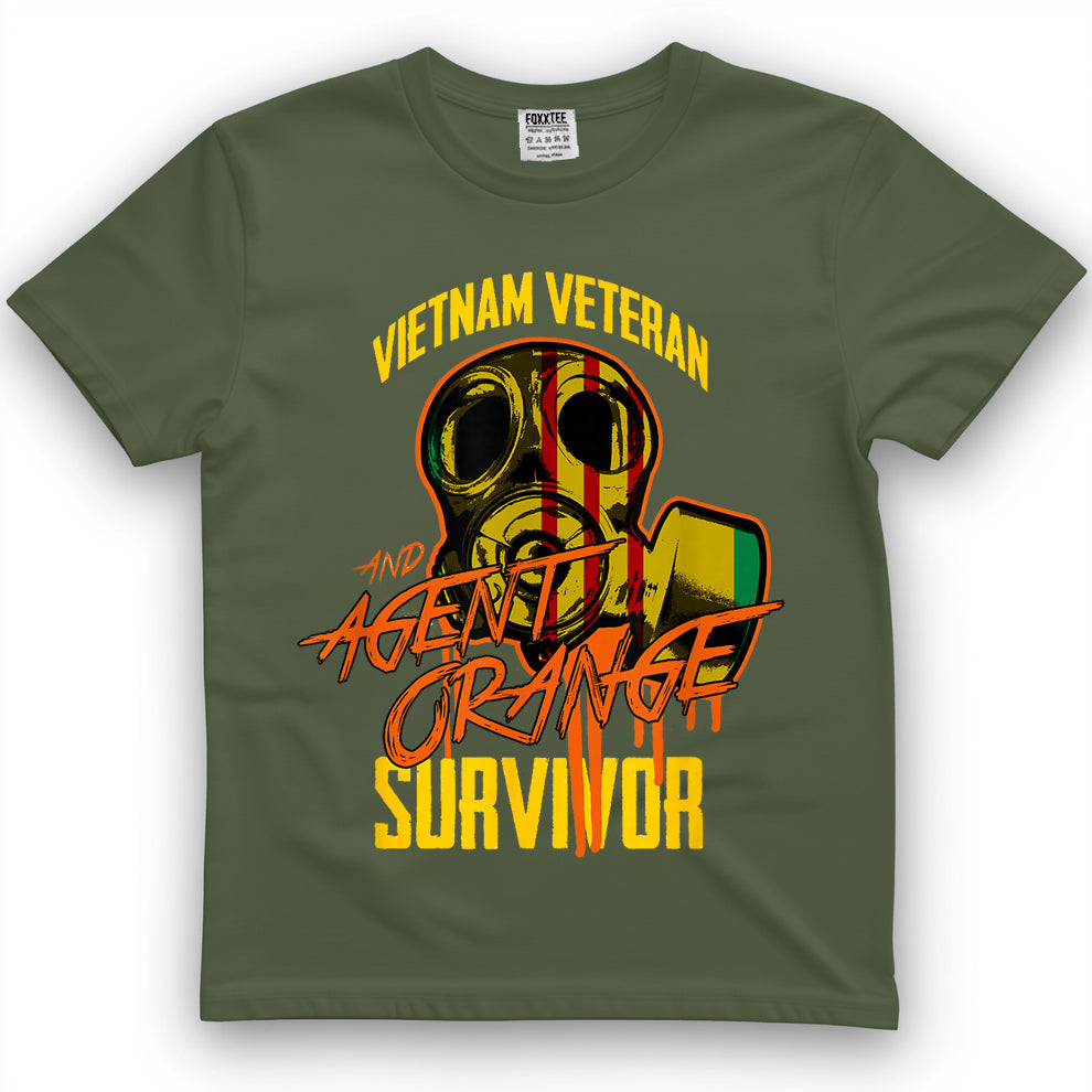 Vietnam Veteran And Agent Orange Survivor Tee – view 2