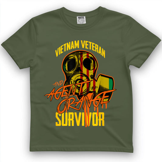 Vietnam Veteran And Agent Orange Survivor Tee – view 2