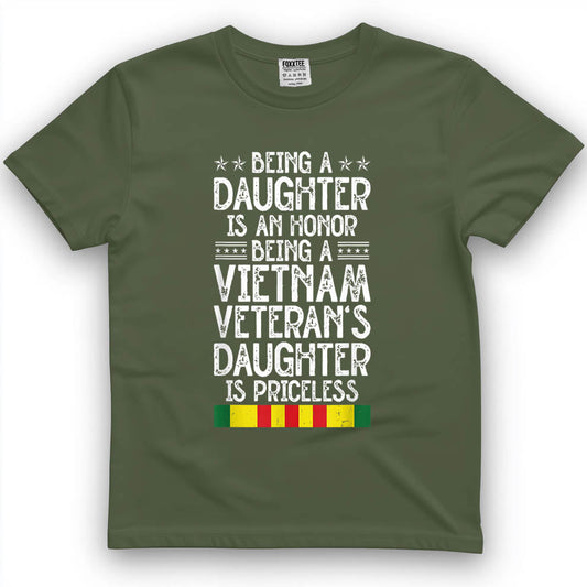 Being A Vietnam Veteran's Daughter Is Priceless Tee – view 2