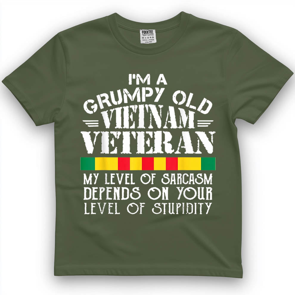 Never Underestimate An Old Man Who Is Also A Vietnam Veteran Shirt – view 2