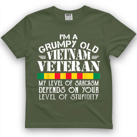 Never Underestimate An Old Man Who Is Also A Vietnam Veteran Shirt – view 2