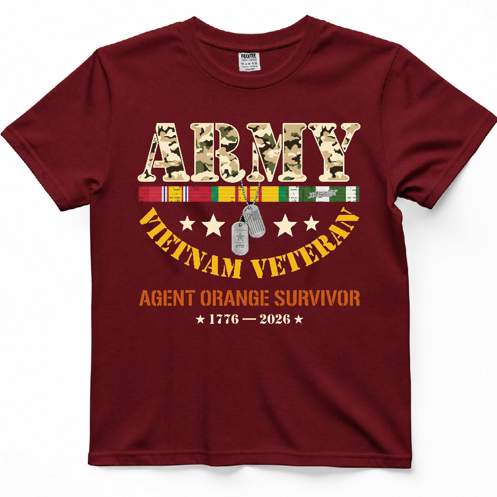 Army Vietnam Veteran Agent Orange Survivor Tee – view 6