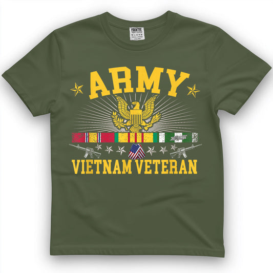 Vietnam Veteran USA Flag Tee – view 2