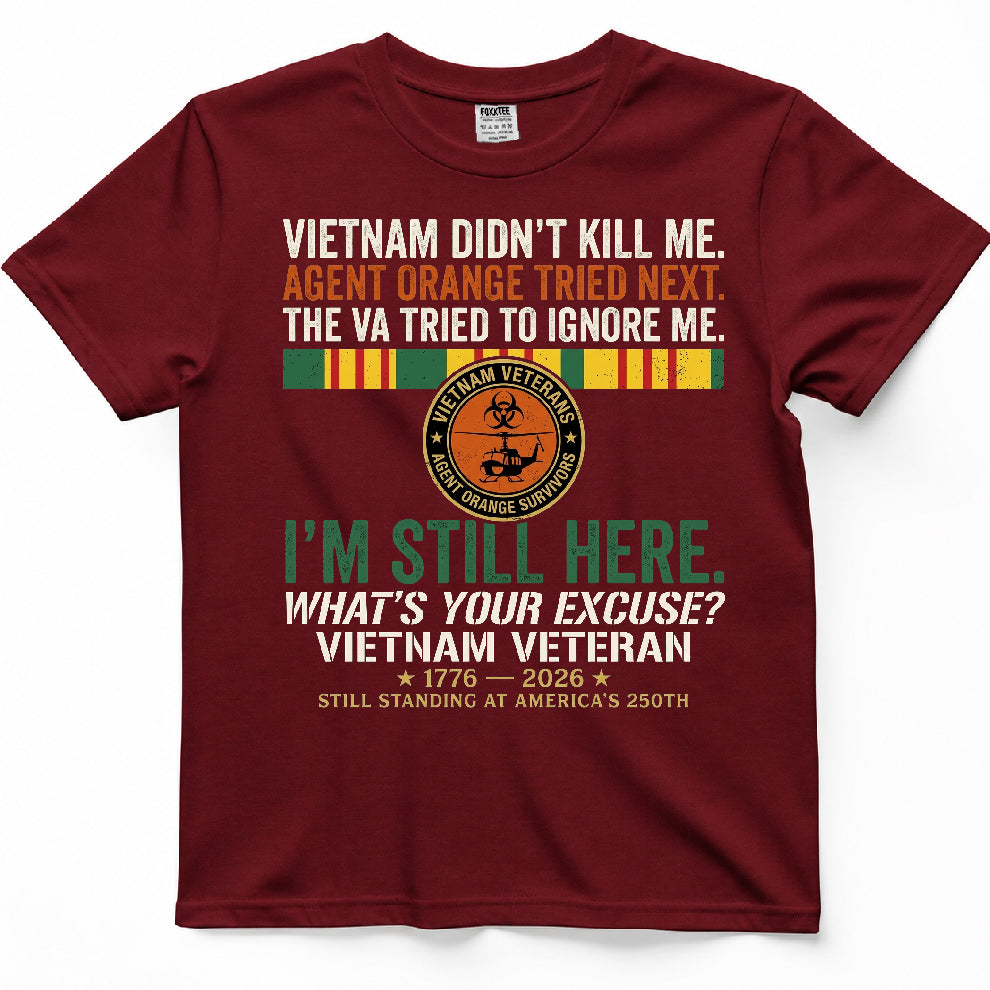 Vietnam Didn't Kill Me Veteran Tee – view 6