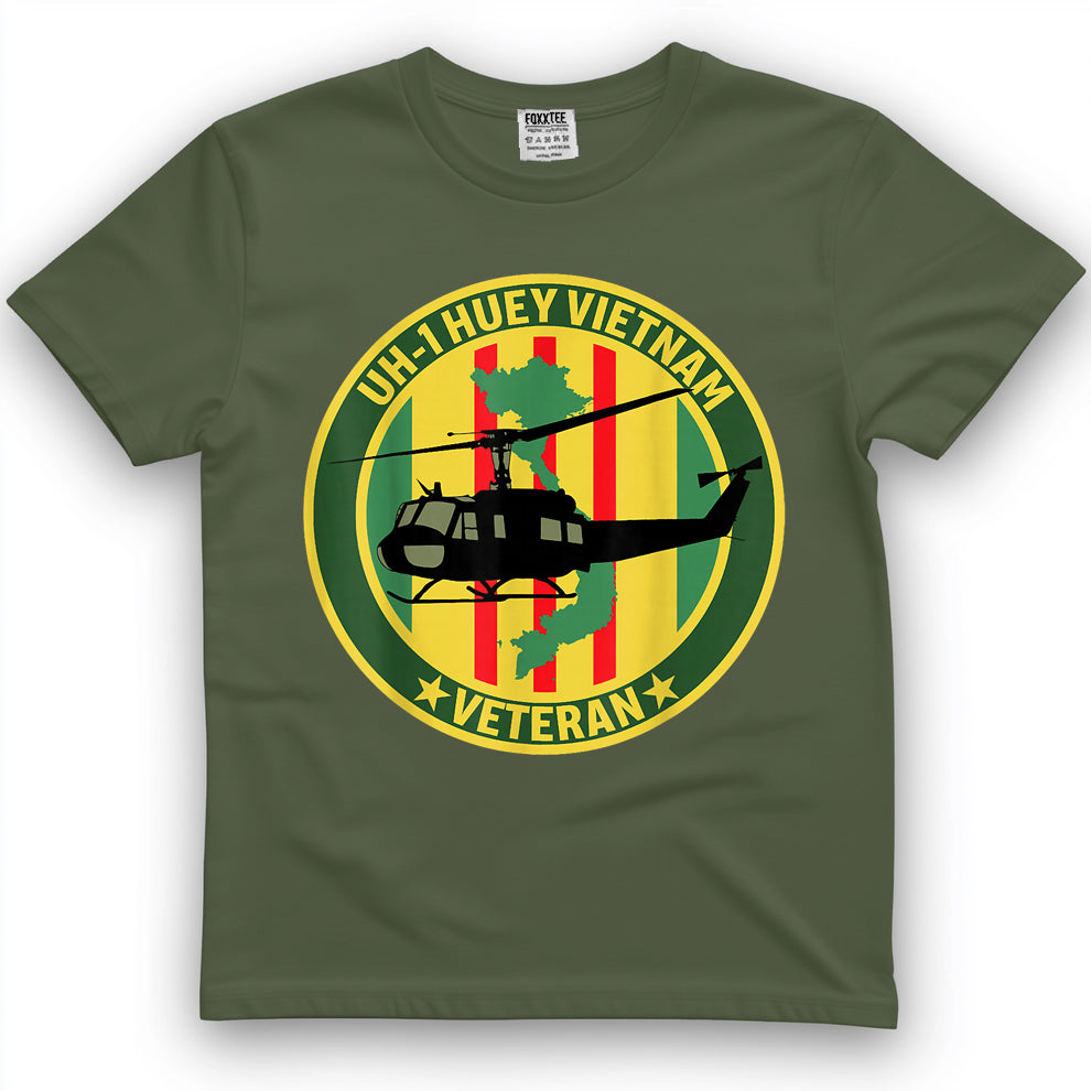 UH-1 Helicopter Vietnam Veteran Tee – view 2