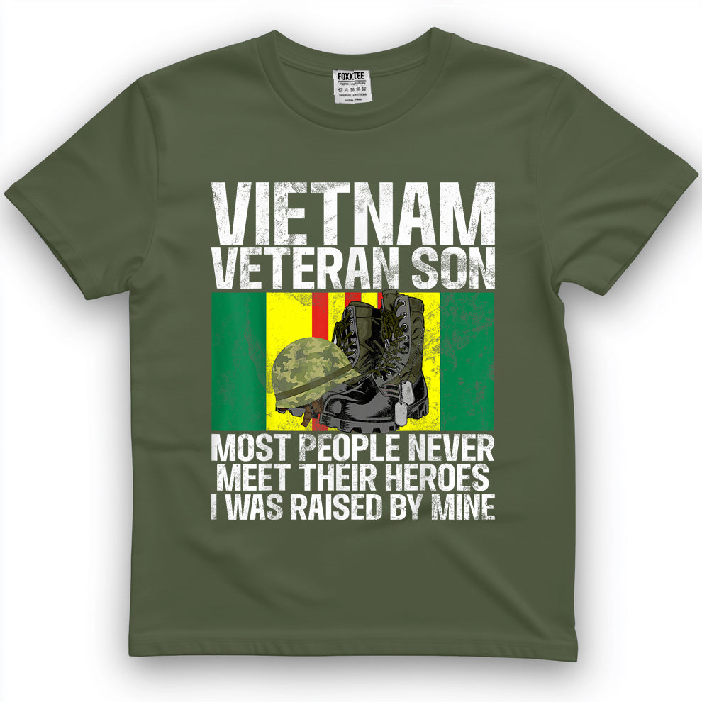 Vietnam Veteran's Son Patriotic Soldier Tee – view 2