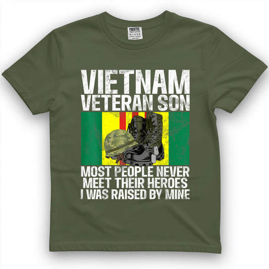 Vietnam Veteran's Son Patriotic Soldier Tee – view 2