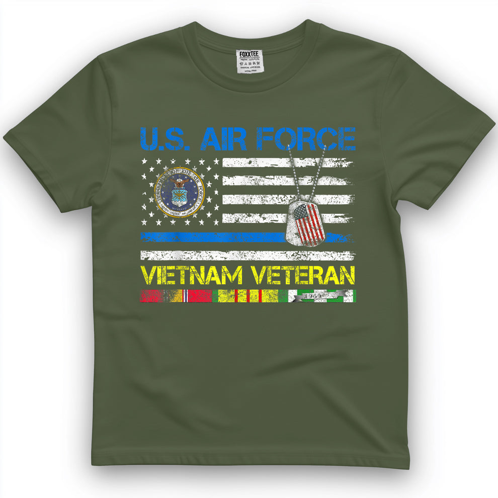 Air Force Vietnam Veteran Vintage Flag Tee – view 2