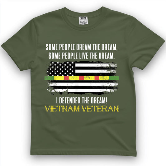 Vietnam Vet Grandpa Retired Veteran Tee – view 2