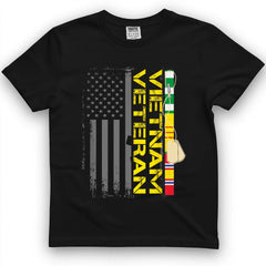 Vietnam War Vet US Flag Tee