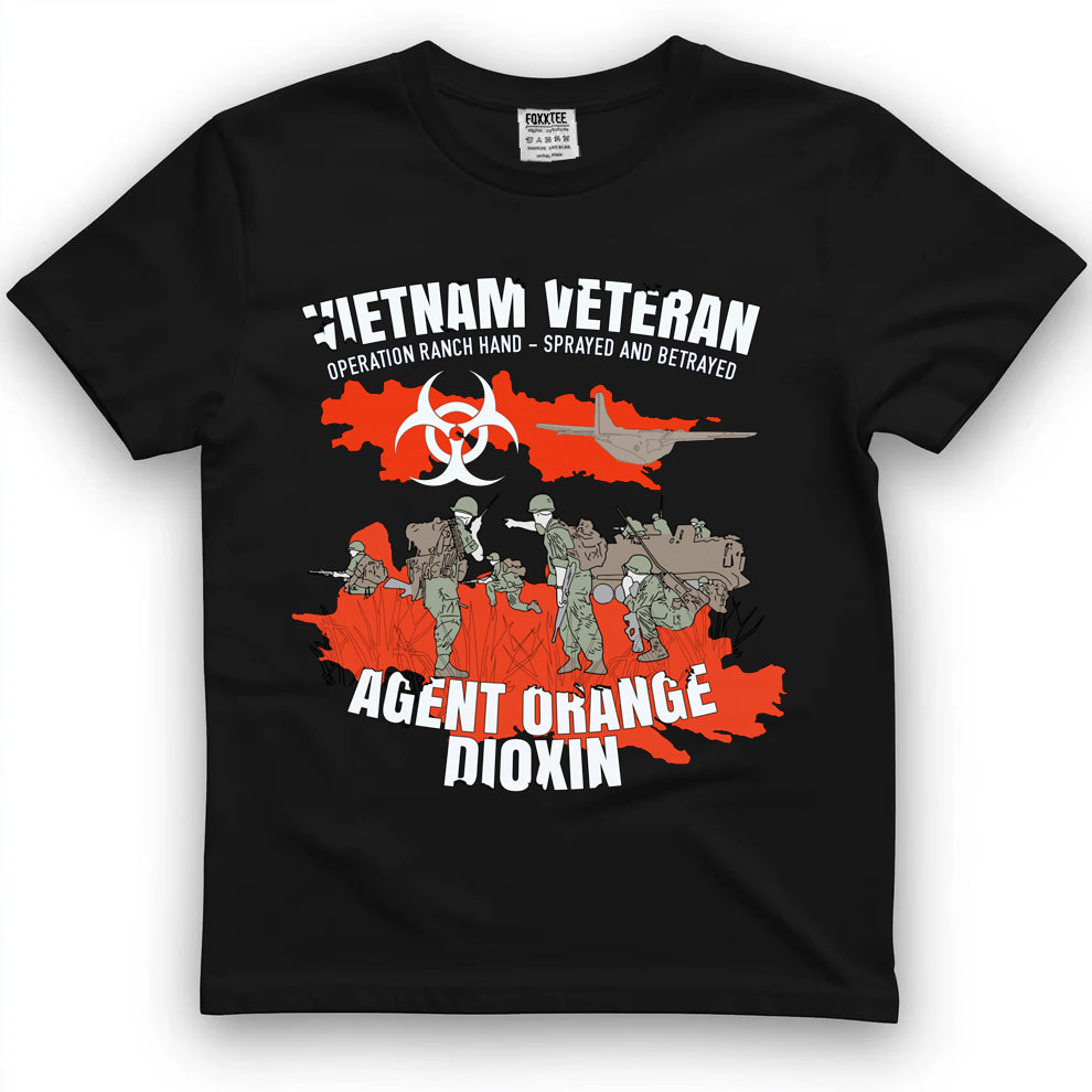 Vietnam Veteran Agent Orange Sprayed Tee by OLDMANVET