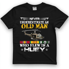 Vietnam Veteran UH-1 Helicopter Vintage Tee