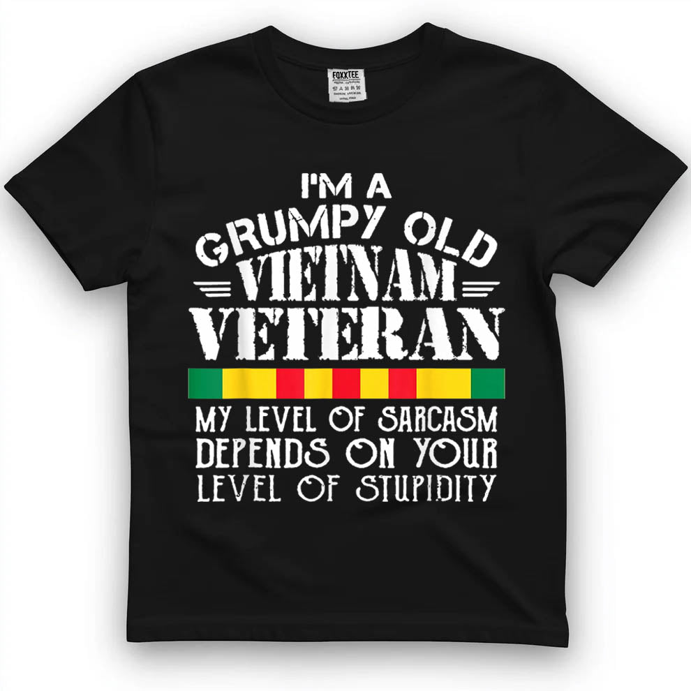 Never Underestimate An Old Man Who Is Also A Vietnam Veteran Shirt by OLDMANVET