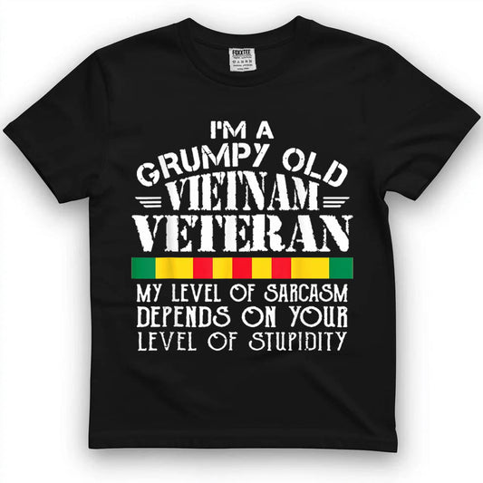 Never Underestimate An Old Man Who Is Also A Vietnam Veteran Shirt by OLDMANVET