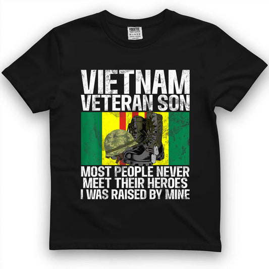 Vietnam Veteran's Son Patriotic Soldier Tee by OLDMANVET