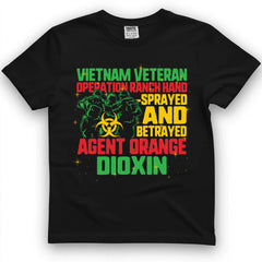 Vietnam Veteran And Agent Orange Survivor Veterans Day Tee