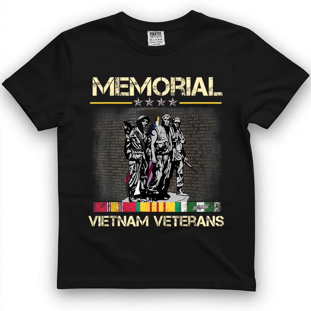 Vietnam Veterans Memorial Wall Tee by OLDMANVET