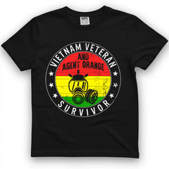 Vietnam Veteran & Agent Orange Survivor Veterans Day Shirt