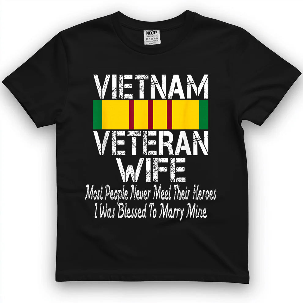 Vietnam Veteran's Wife Tee by OLDMANVET