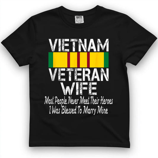 Vietnam Veteran's Wife Tee by OLDMANVET