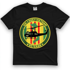 UH-1 Helicopter Vietnam Veteran Tee